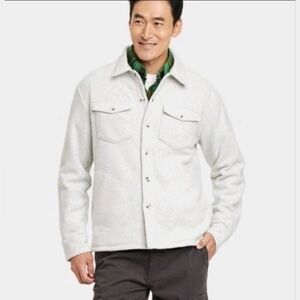 Goodfellow & Co Men's Long Sleeve Shirt Jacket Light Gray Size: XL NWT